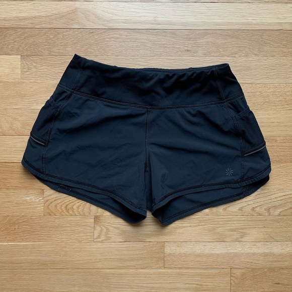 ATHLETA Black Ready Set Go 4” Short XS - Picture 2 of 6